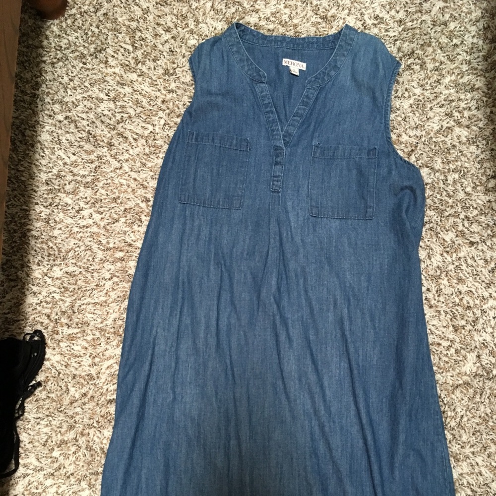 Target brand chambray shift dress
